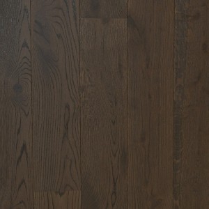 Parquet contrecollé Chêne Brazilian Brown Espressivo, Brossé, Vernis à l'eau