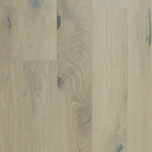 Parquet contrecollé Chêne Pure White, Expressif, Brossé, Vernis à l'eau
