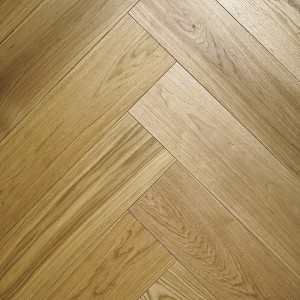 Parquet contrecollé Chêne, Épi 90°, Brossé, Huilé Naturel, Choix Ab, 15-4x190x940