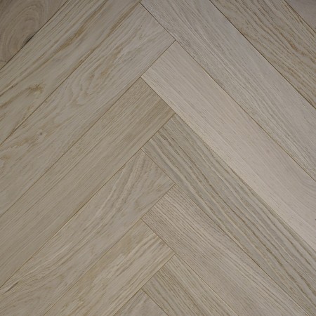 Parquet contrecollé Chêne, Épi 90°, Brossé, Vernis Invisible, Choix ABC, 10-3x90x600