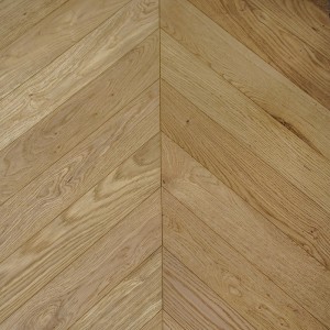 Parquet contrecollé Chêne STAR Épi 45, Brossé, Vernis Mat, 10-3x510x90mm