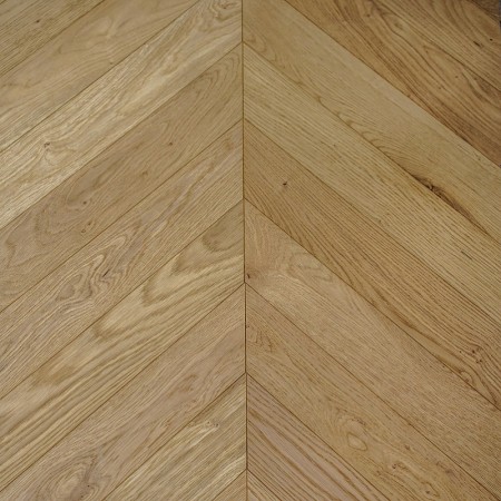 Parquet contrecollé Chêne STAR Épi 45, Brossé, Vernis Mat, 10-3x510x90mm