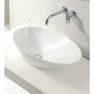 SAN MARCIANO CERAMICHE GOUTTE LAVABO À POSER 70X40 BLANC BRILLANT