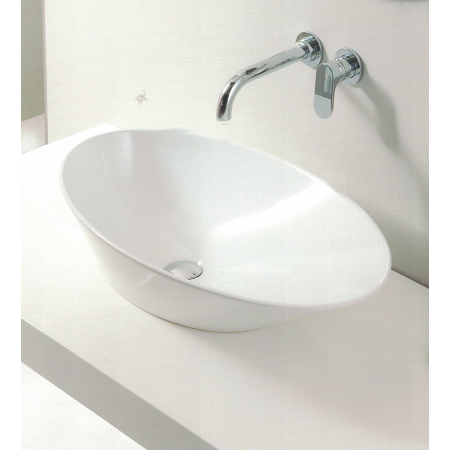 SAN MARCIANO CERAMICHE GOUTTE LAVABO À POSER 70X40 BLANC BRILLANT