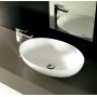 SAN MARCIANO CERAMICHE LAVABO APPOGGIO SOUPLE 59X42 BLANC MAT