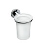 COLOMBO ACCESSORI BAGNO SUPPORT DE BROSSE À DENTS EN VERRE MURAL BASIC