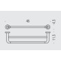 COLOMBO ACCESSORI BAGNO SUPPORT BASIC POUR SERVIETTES DOUBLE