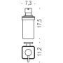 COLOMBO ACCESSORI BAGNO DISTRIBUTEUR DE SAVON EN VERRE MURAL BASIC Q