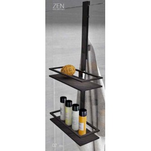 LINEA G ZEN ÉCHELLE DE DOUCHE BORD DE BOX AVEC 2 PANIERES