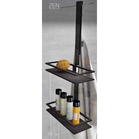 LINEA G ZEN ÉCHELLE DE DOUCHE BORD DE BOX AVEC 2 PANIERES