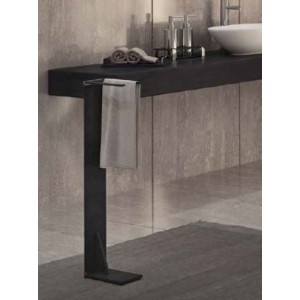 LINEA G ZEN PIANTANA 2 PORTE SERVIETTES FINITION ARDOISE
