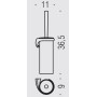COLOMBO ACCESSORI BAGNO LIEN PORTE-BROSSE MURALE VERSION GAUCHE