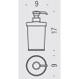 COLOMBO ACCESSORI BAGNO LIEN DISTRIBUTEUR DE SAVON LIQUIDE À POSER