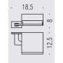 COLOMBO ACCESSORI BAGNO REGARD PORTE-ROULEAU COUVERT