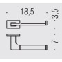 COLOMBO ACCESSORI BAGNO SUPPORT DE ROULEAU