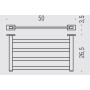 COLOMBO ACCESSORI BAGNO SUPPORT DE SERVIETTES LOOK RACK