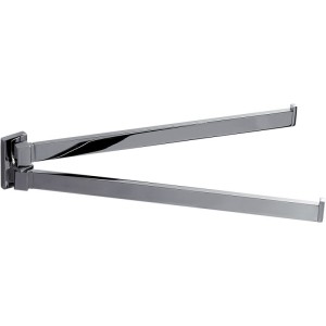 COLOMBO ACCESSORI BAGNO SUPPORT DE SERVIETTE DOUBLE À ARTICULATION