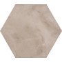 MARCA CORONA TERRE GRIS HEXAGONE 25X21.6