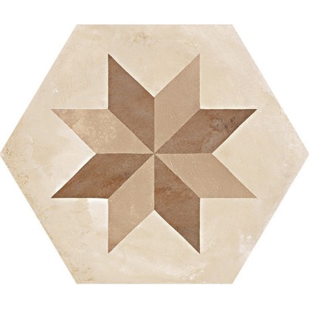 MARCA CORONA TERRE ÉTOILE HEXAGONE VERS. C 25X21.6