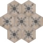 MARCA CORONA TERRA CARDINALE ESAGONA VERS. F 25X21.6