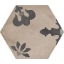 MARCA CORONA TERRA MIX GIGLI HEXAGONE VERS. F 25X21.6
