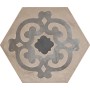 MARCA CORONA TERRA MIX HEXAGONE VERS. F 25X21.6