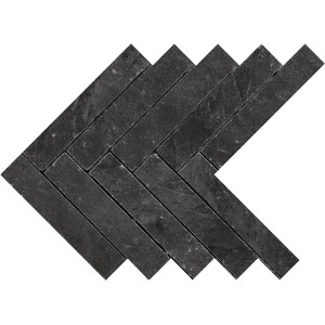 MARAZZI MYSTONE_ARDESIA ANTHRACITE MOSAÏQUE FLÈCHE