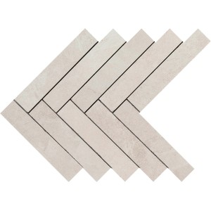 MARAZZI MYSTONE_ARDESIA BLANC MOSAÏQUE FLÈCHE