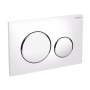 GEBERIT SIGMA 20 PLAQUE BLANC-CHROME-BLANC