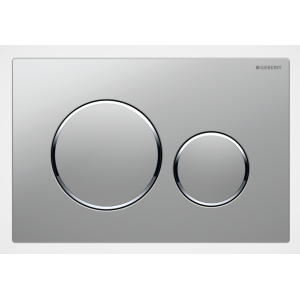 GEBERIT SIGMA 20 PLAQUE SATINÉE-CROMÉE-SATINÉE