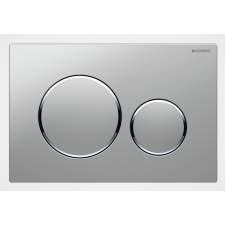 GEBERIT SIGMA 20 PLAQUE SATINÉE-CROMÉE-SATINÉE
