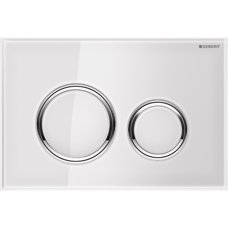 GEBERIT SIGMA 21 PLAQUE EN VERRE BLANC