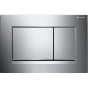 GEBERIT SIGMA 30 PLAQUE CHROME-SATINÉ-CHROME