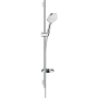 HANSGROHE RAINDANCE SELECT S SET DE DOUCHE 120 3JET AVEC RAIL DE DOUCHE 90 CM ET PORTE-SAVON BLANC/CHROME