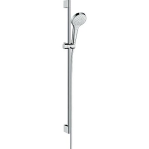 HANSGROHE CROMA SELECT ET KIT DE DOUCHE VARIO AVEC RAIL DE DOUCHE 90 CM BLANC/CHROME