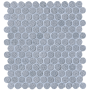 FAP CERAMICHE LIGNE DE COULEUR ARGENT/AVIO MOSAÏQUE RONDE 29.5X29.5