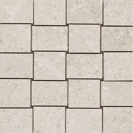 MARAZZI MYSTONE_GRIS FLEURY MOSAÏQUE BLANCHE 30X30
