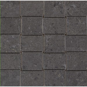 MARAZZI MYSTONE_GRIS FLEURY MOSAICO NOIR 30X30