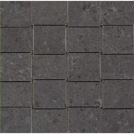 MARAZZI MYSTONE_GRIS FLEURY MOSAICO NOIR 30X30