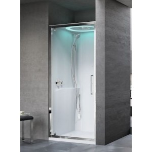 NOVELLINI EON G90 CABINE MULTIFONCTION 1 PORTE BATTANTE POUR NICHE