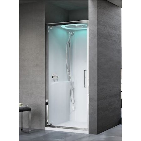 NOVELLINI EON G90 CABINE MULTIFONCTION 1 PORTE BATTANTE POUR NICHE