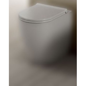 SANITAIRES CIELO SMILE COUVERCLE SLIM EN THERMOINDURCIBLE AVEC FERMETURE À RALENTI.