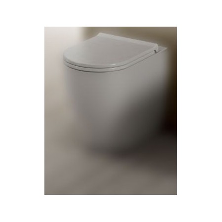 SANITAIRES CIELO SMILE COUVERCLE SLIM EN THERMOINDURCIBLE AVEC FERMETURE À RALENTI.