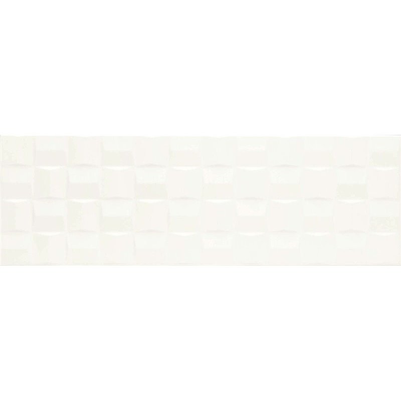 ABSOLUTE WHITE STRUTT. CUBE 3D SATINATO 25X76 MARAZZI