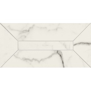 MARAZZI SOL EN MARBRE ALLMARBLE STATUARIO LISTONE 3D LUX 15X30
