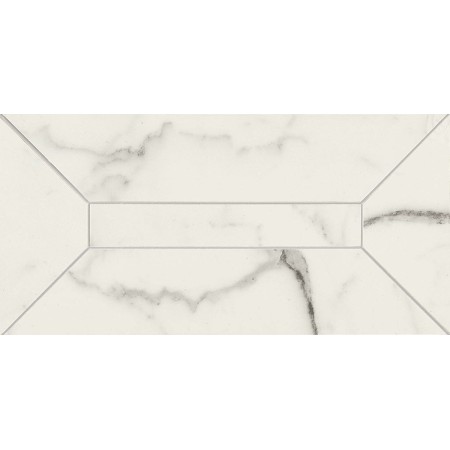 MARAZZI SOL EN MARBRE ALLMARBLE STATUARIO LISTONE 3D LUX 15X30
