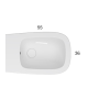 GLOBO BIDET GENESIS À POSER MURAL 55.36