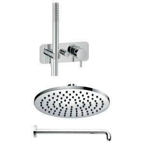 IB RUBINETTERIE KIT DE DOUCHE PULVÉRISATEUR ROND Ø25 + MITIGEUR DE DOUCHE AVEC PULVÉRISATEUR ROND