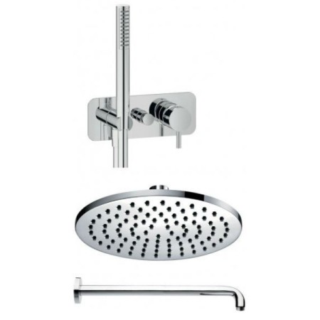 IB RUBINETTERIE KIT DE DOUCHE PULVÉRISATEUR ROND Ø25 + MITIGEUR DE DOUCHE AVEC PULVÉRISATEUR ROND