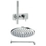 IB RUBINETTERIE KIT DE DOUCHE PULVÉRISATEUR ROND Ø25 + MITIGEUR DE DOUCHE AVEC PULVÉRISATEUR ROND